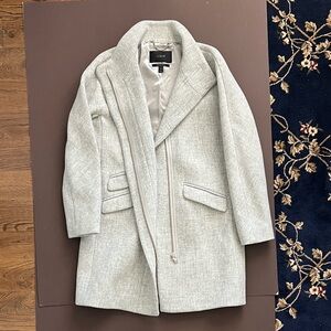 J. Crew Women's Gray Italian Wool Coat